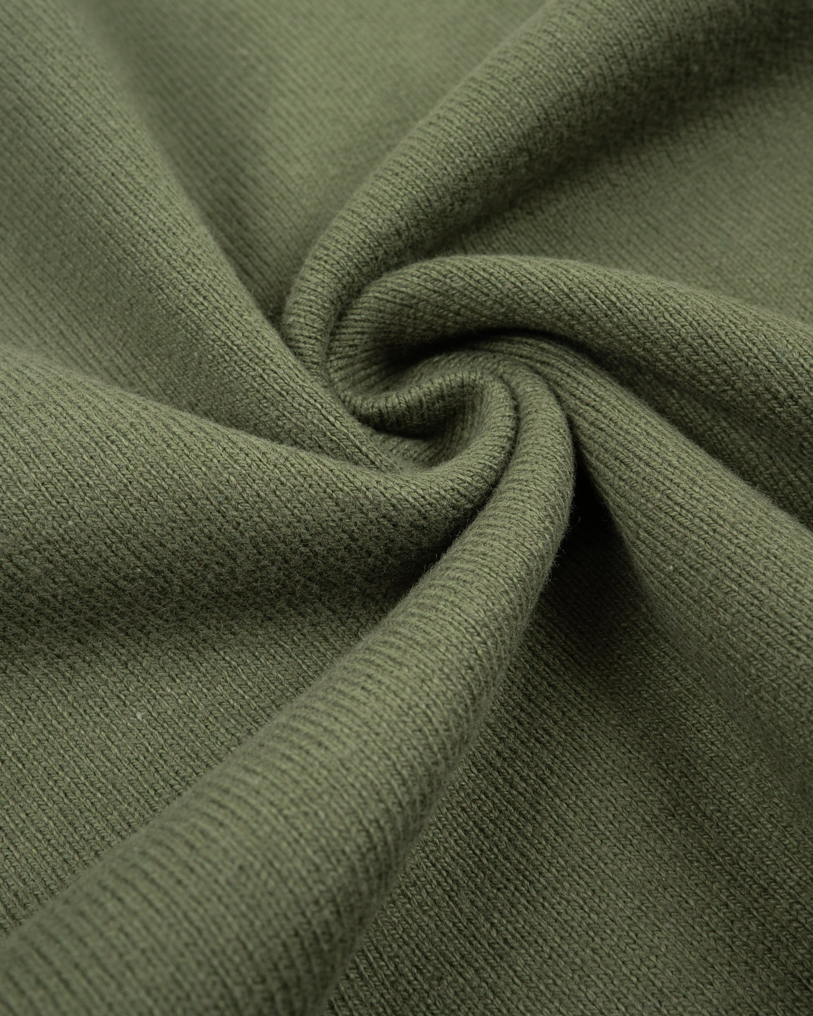 IHT-1600-OLV 11oz Cotton Knit Crew Neck T-Shirt - Olive - 9