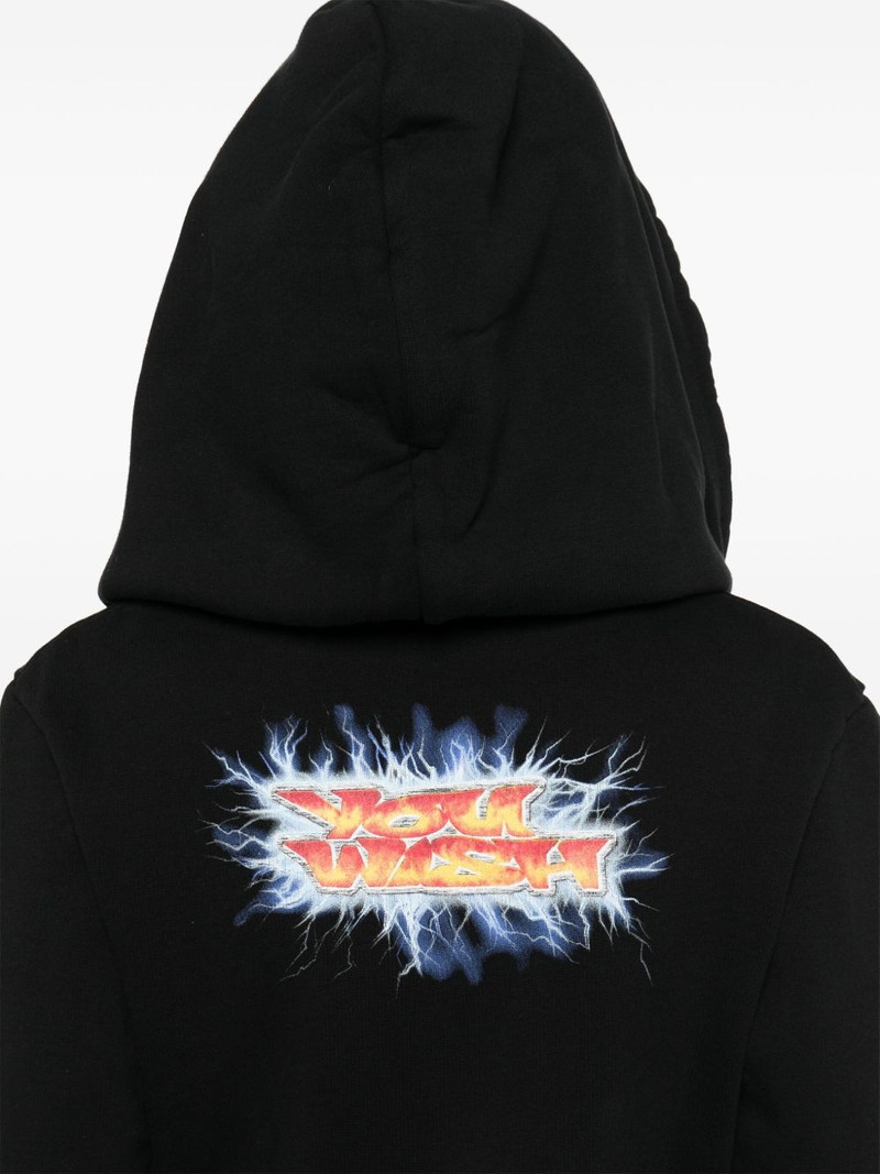 graphic-print hoodie mini dress 5