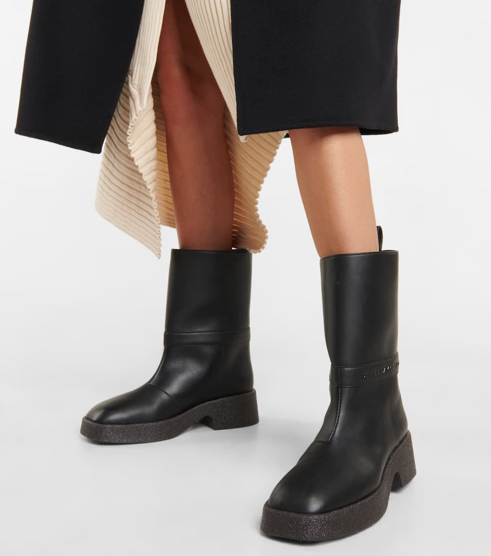 Faux leather boots - 4