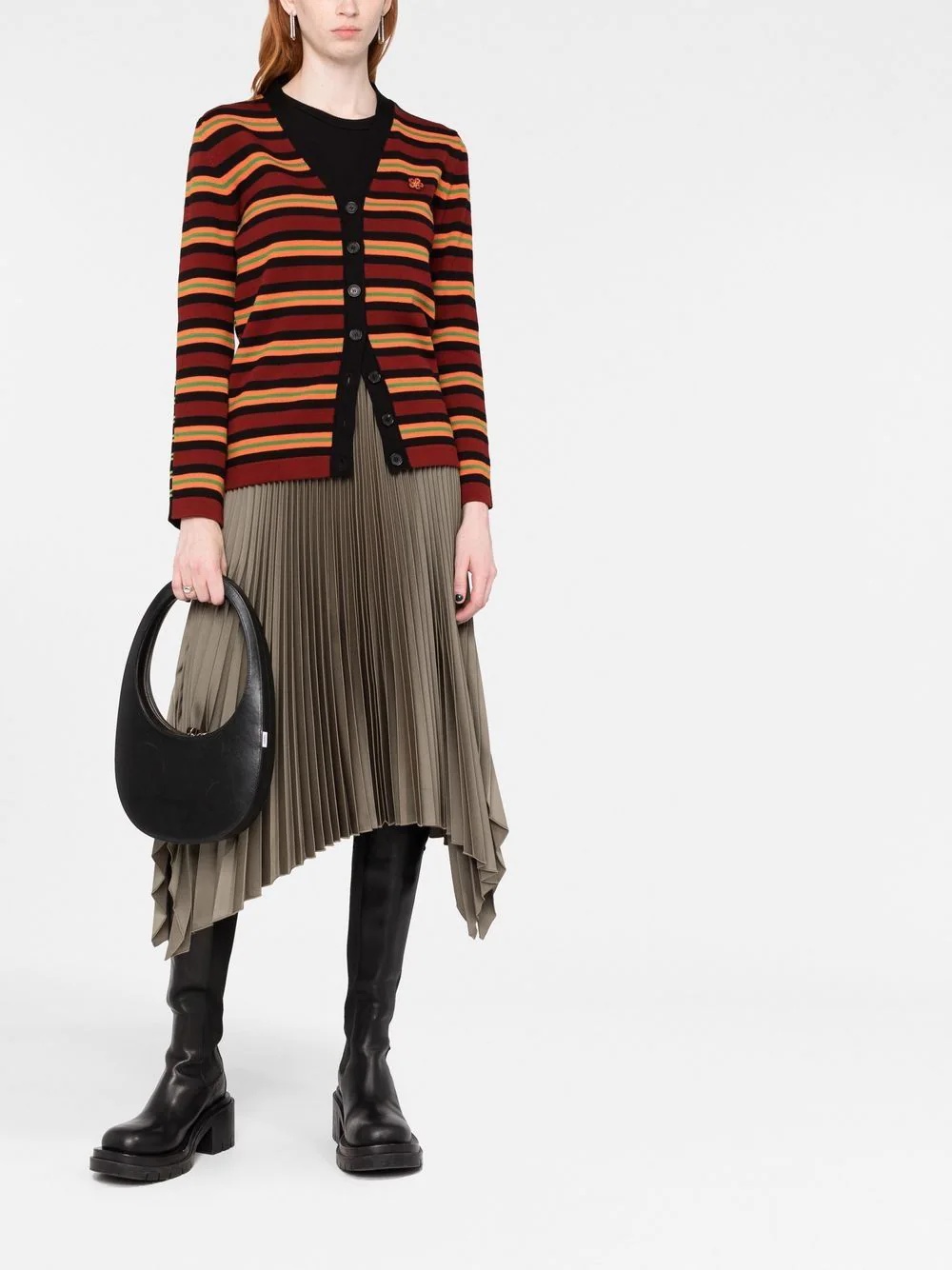 Boke Flower striped cardigan - 2