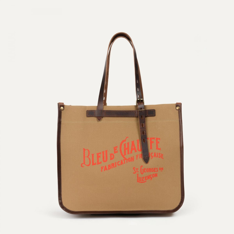 Bleu de Chauffe BAZAR TOTE BAG  -  CAMEL BM outlook