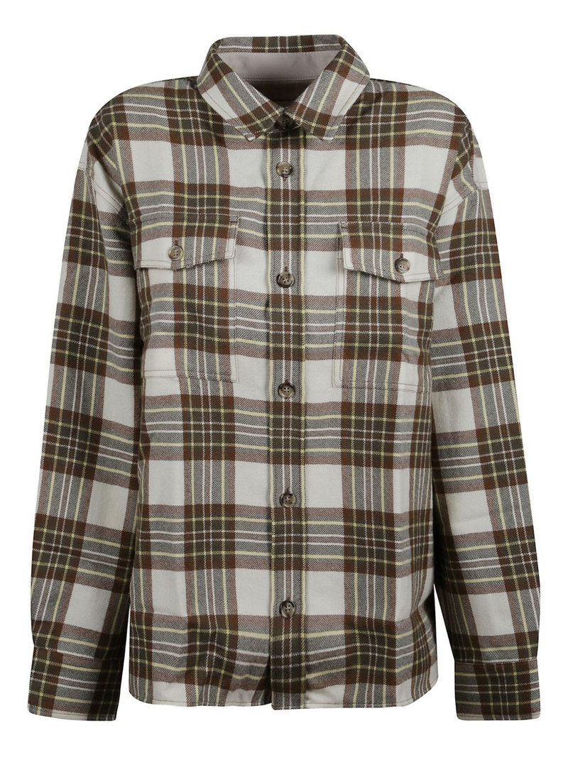 pocket check-pattern shirt 1