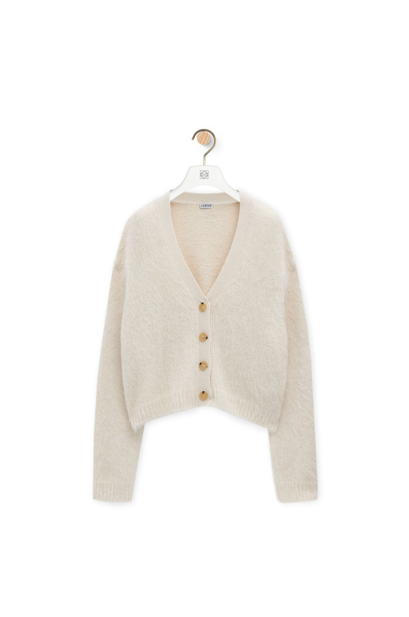 Cardigan in alpaca and wool blend - 1