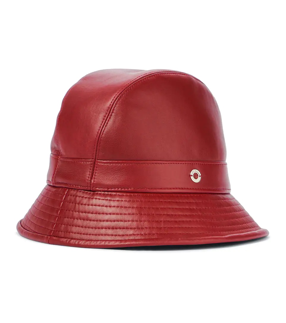 Meryl leather bucket hat - 5