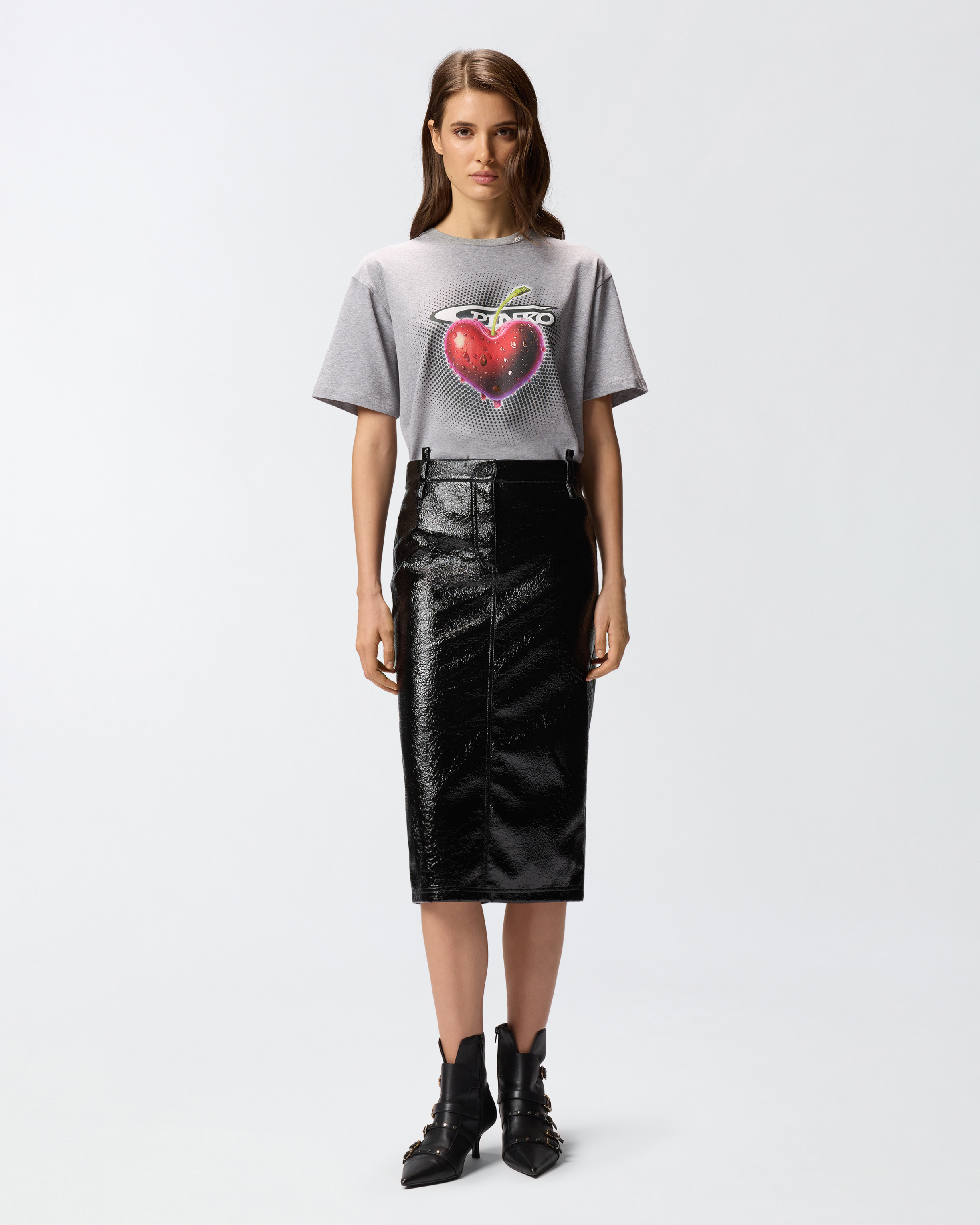 PRINTED MELANGE T-SHIRT - 3