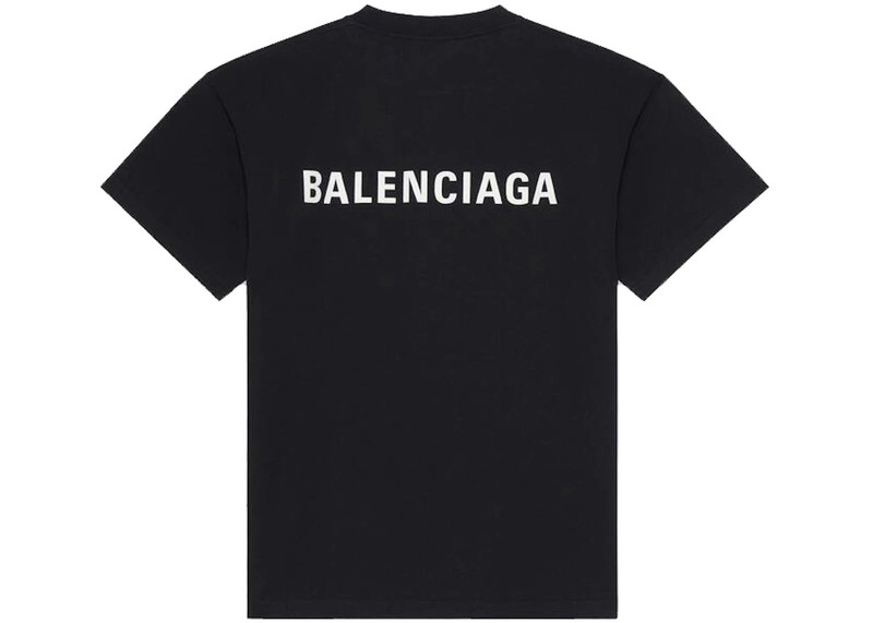 BALENCIAGA Women's Balenciaga T-shirt Large Fit in Black outlook
