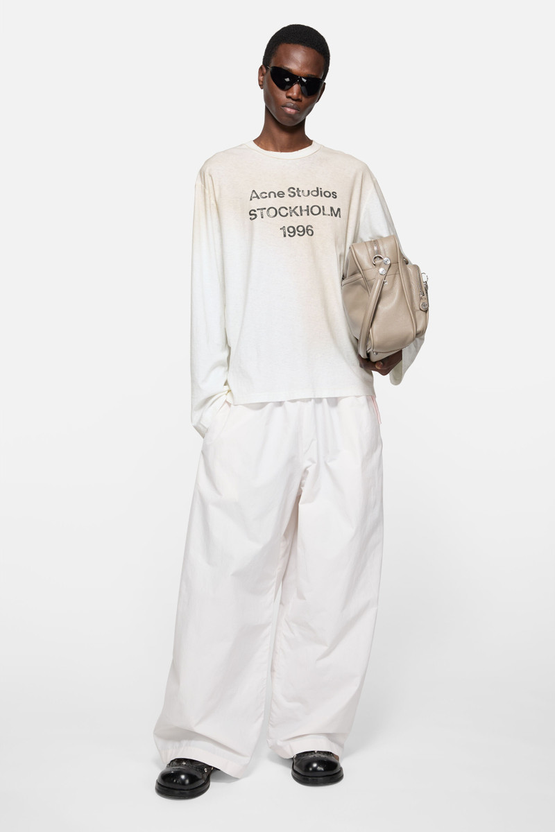 Acne Studios Logo t-shirt - Relaxed fit - Dusty white outlook
