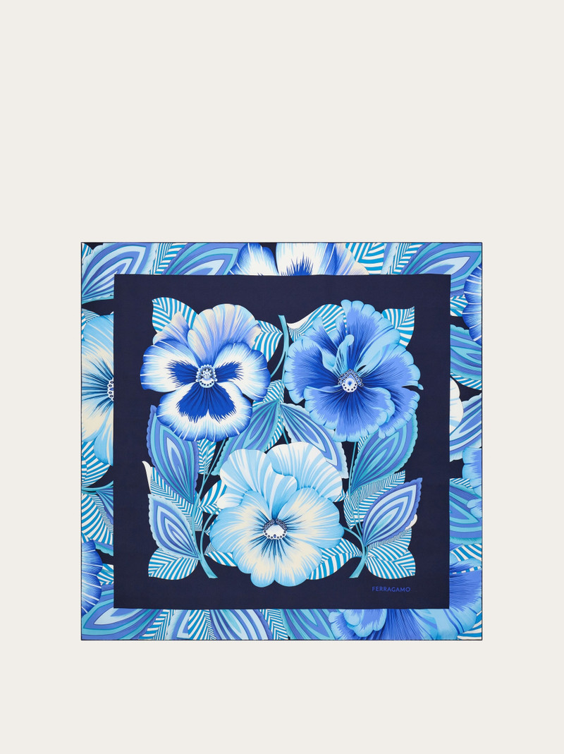 Brezza print silk scarf 1