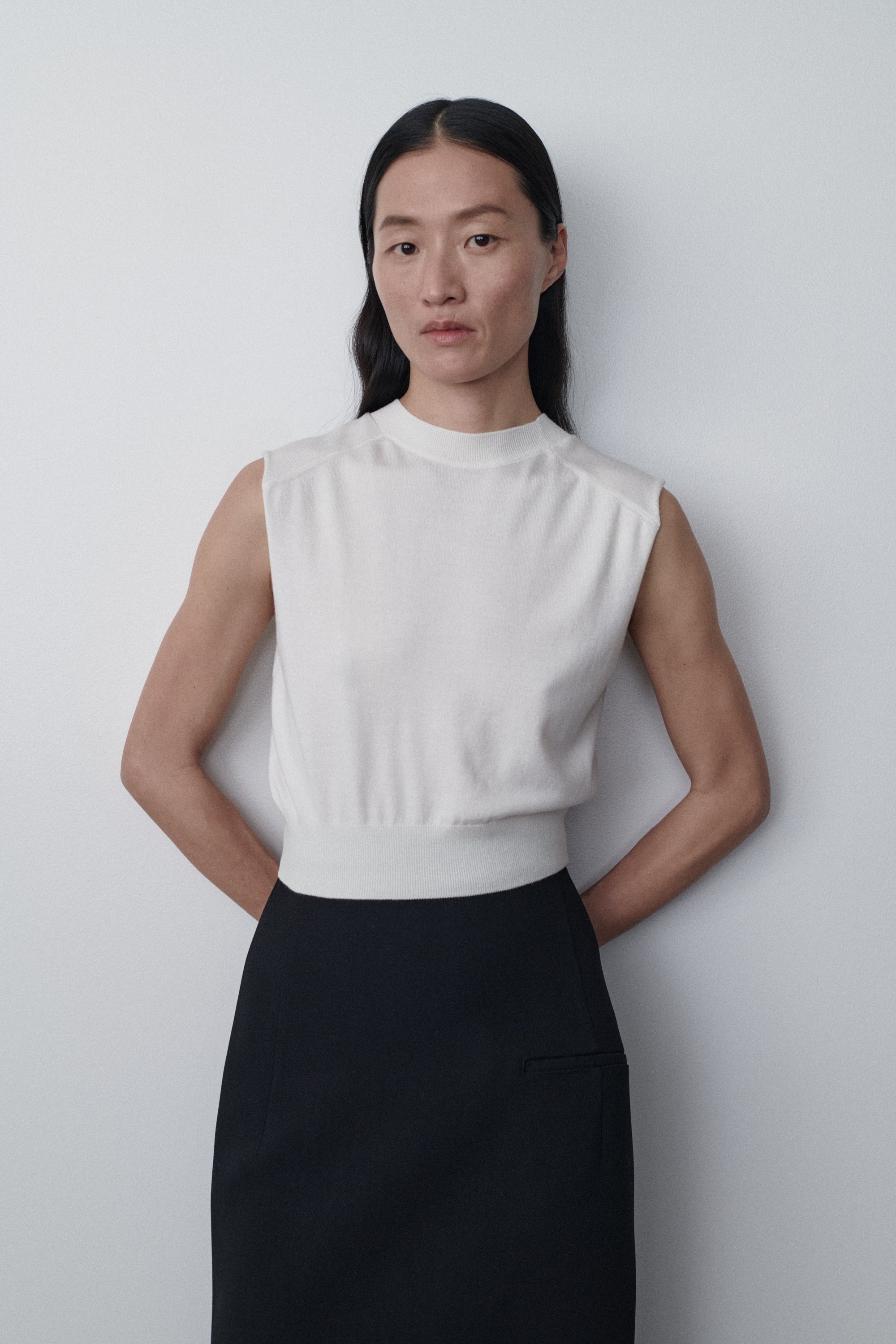 Flavia Top in Wool and Silk - 3