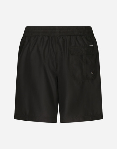 Dolce & Gabbana Mid-length swim shorts with top-stitching outlook