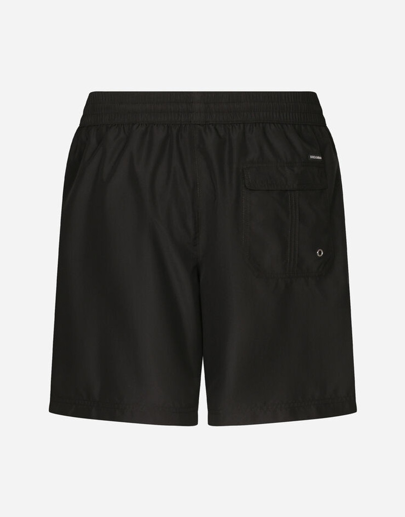 Dolce & Gabbana Mid-length swim shorts with top-stitching outlook