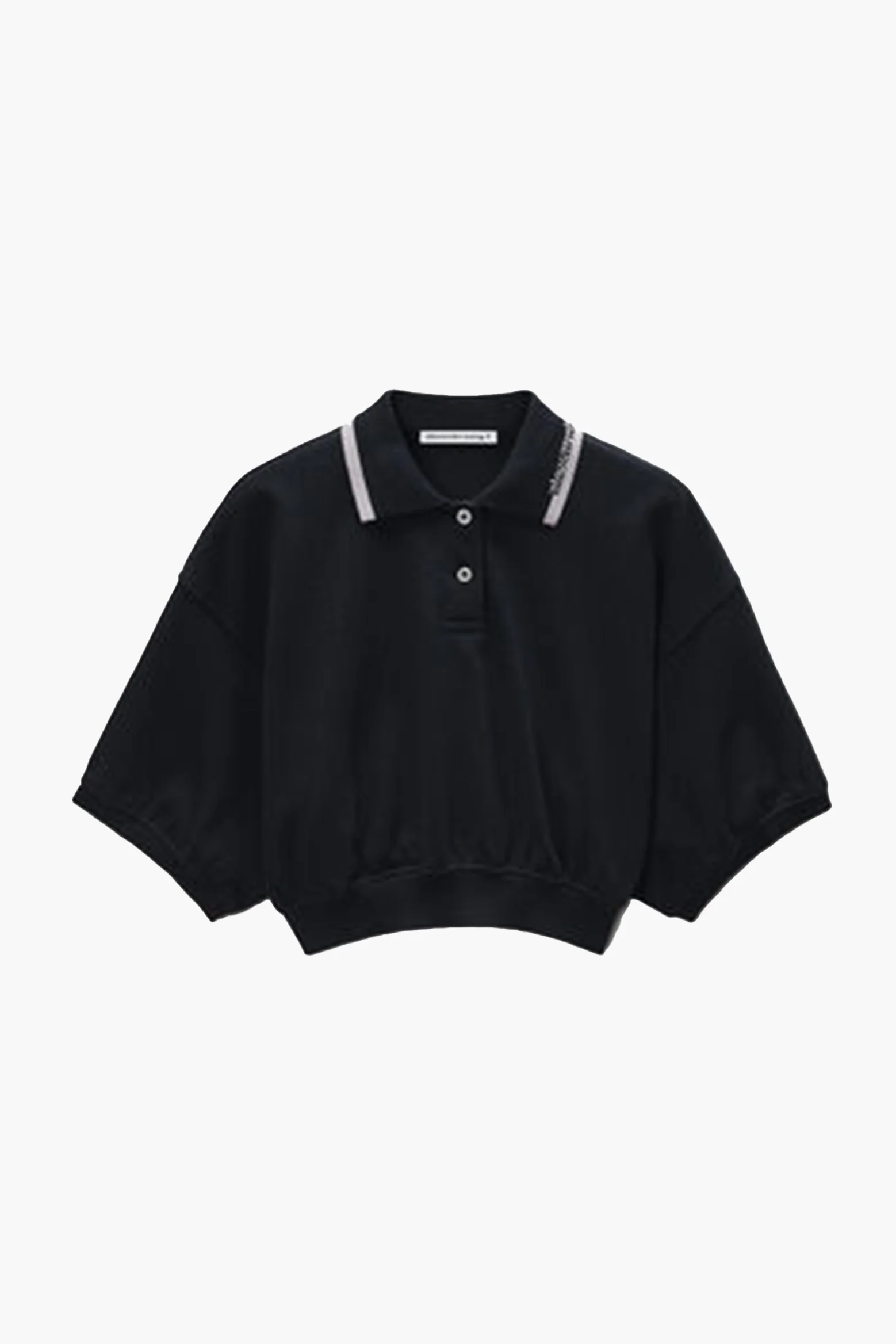 RELAXED CROPPED CINCHED POLO - 1