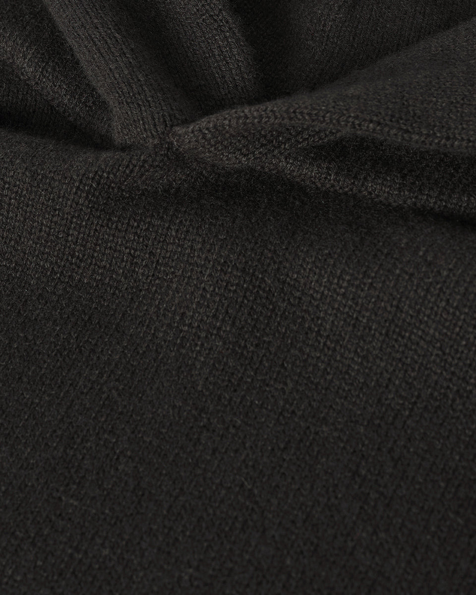 Grey Cashmere Hoodie - 6