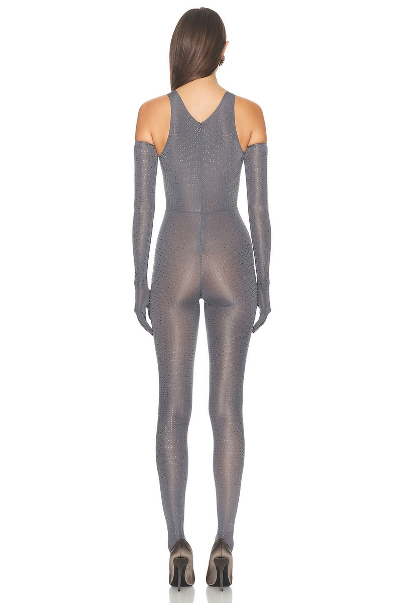 Singlet Crystal Glove Catsuit 3