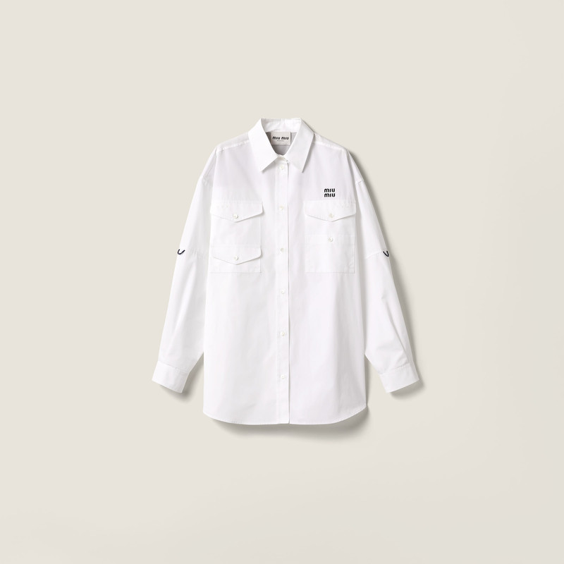 Poplin shirt-dress 1
