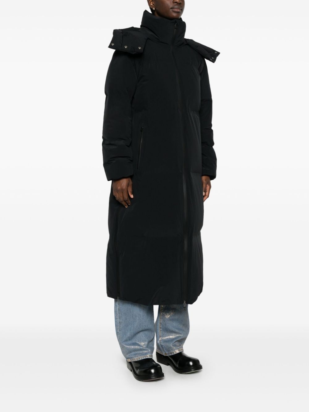 detachable-hood parka - 3