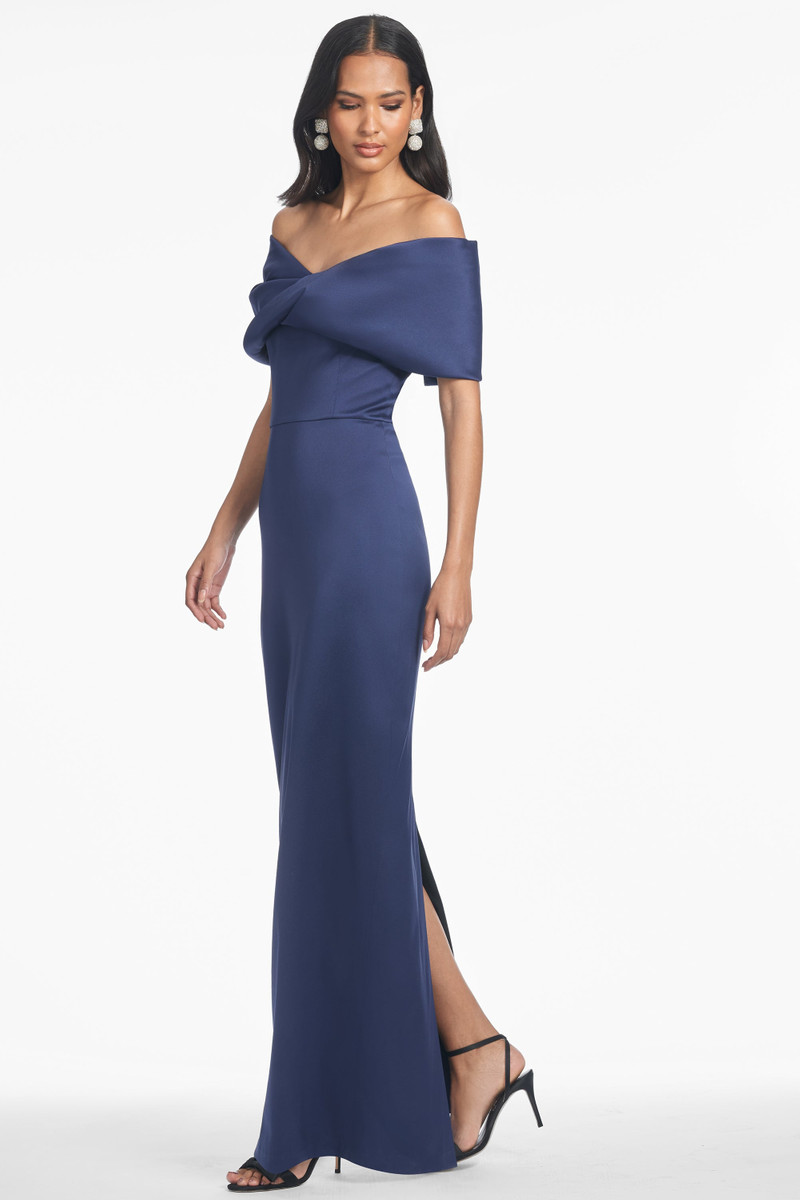 SACHIN & BABI VIVECA GOWN - NIGHT SKY outlook