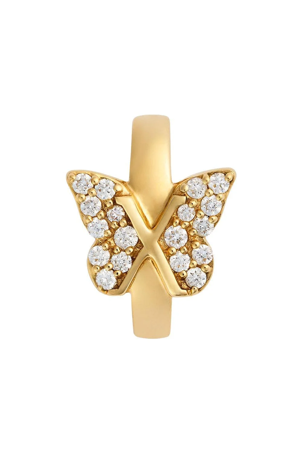 Reverie - Diamond Pavé Medium Butterfly Decorative Annex Link - 1