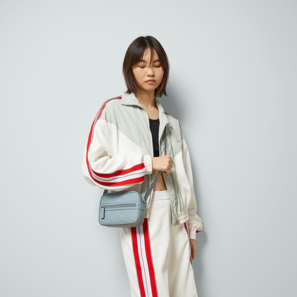 GG rubber-effect mini shoulder bag - 4