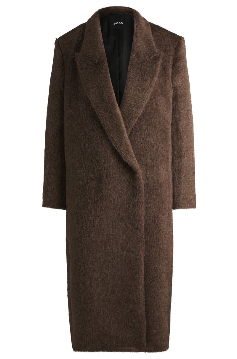 LONG-LENGTH COAT IN ALPACA AND WOOL 1
