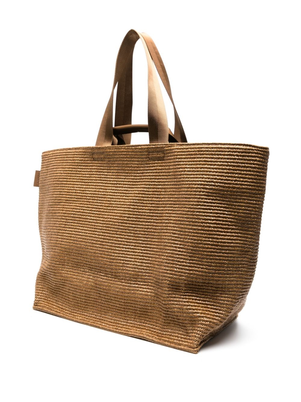 woven straw tote bag - 3