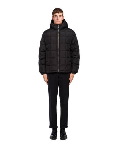 Prada Medium length silk puffer jacket outlook