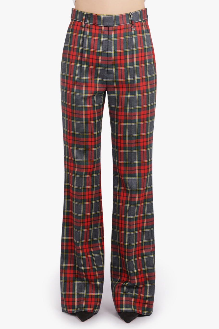 RAY CHECK PRINT TROUSER | RED/GREEN - 3