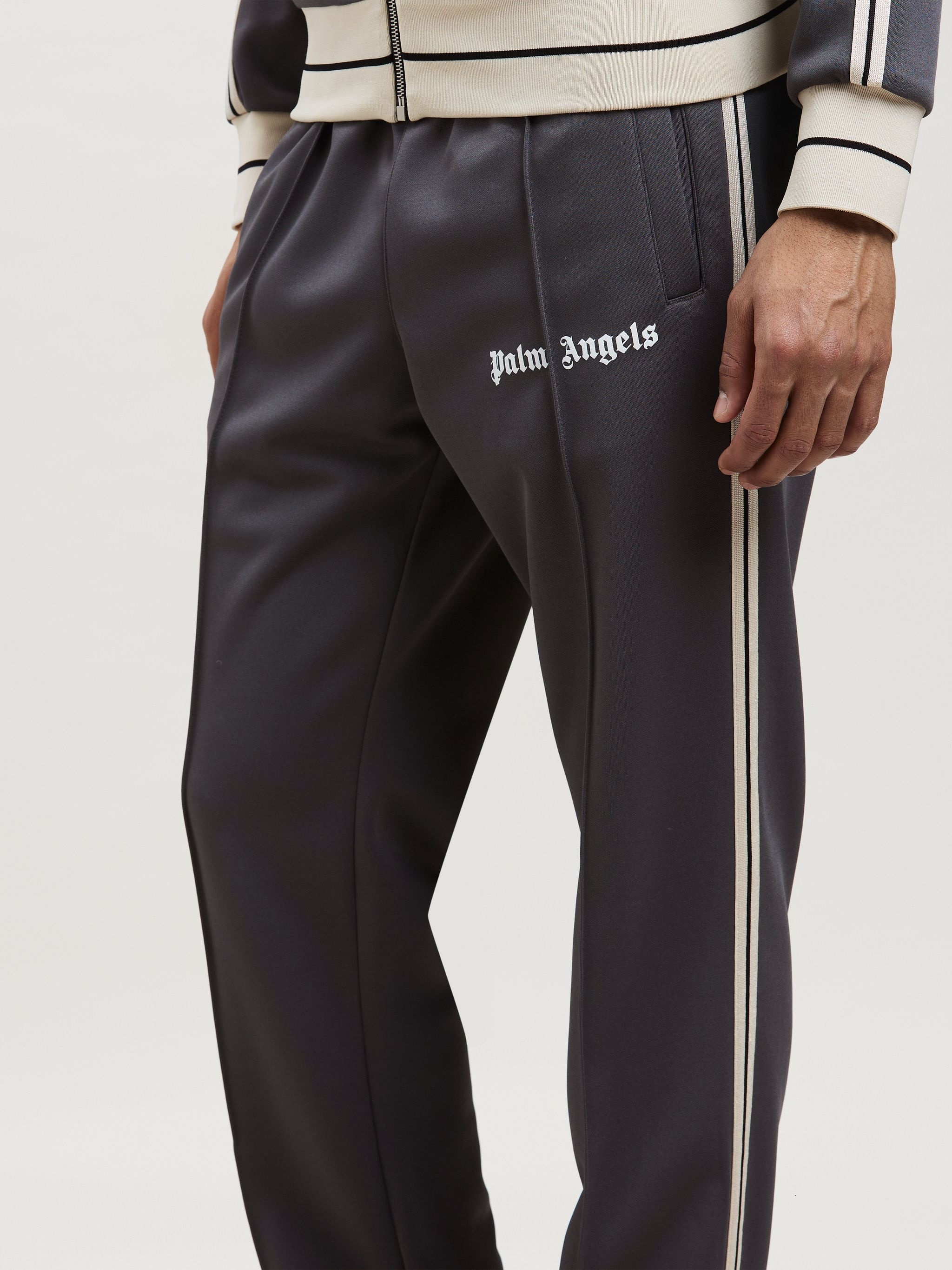 THIN WAIST SLIM TRACK PANTS - 6