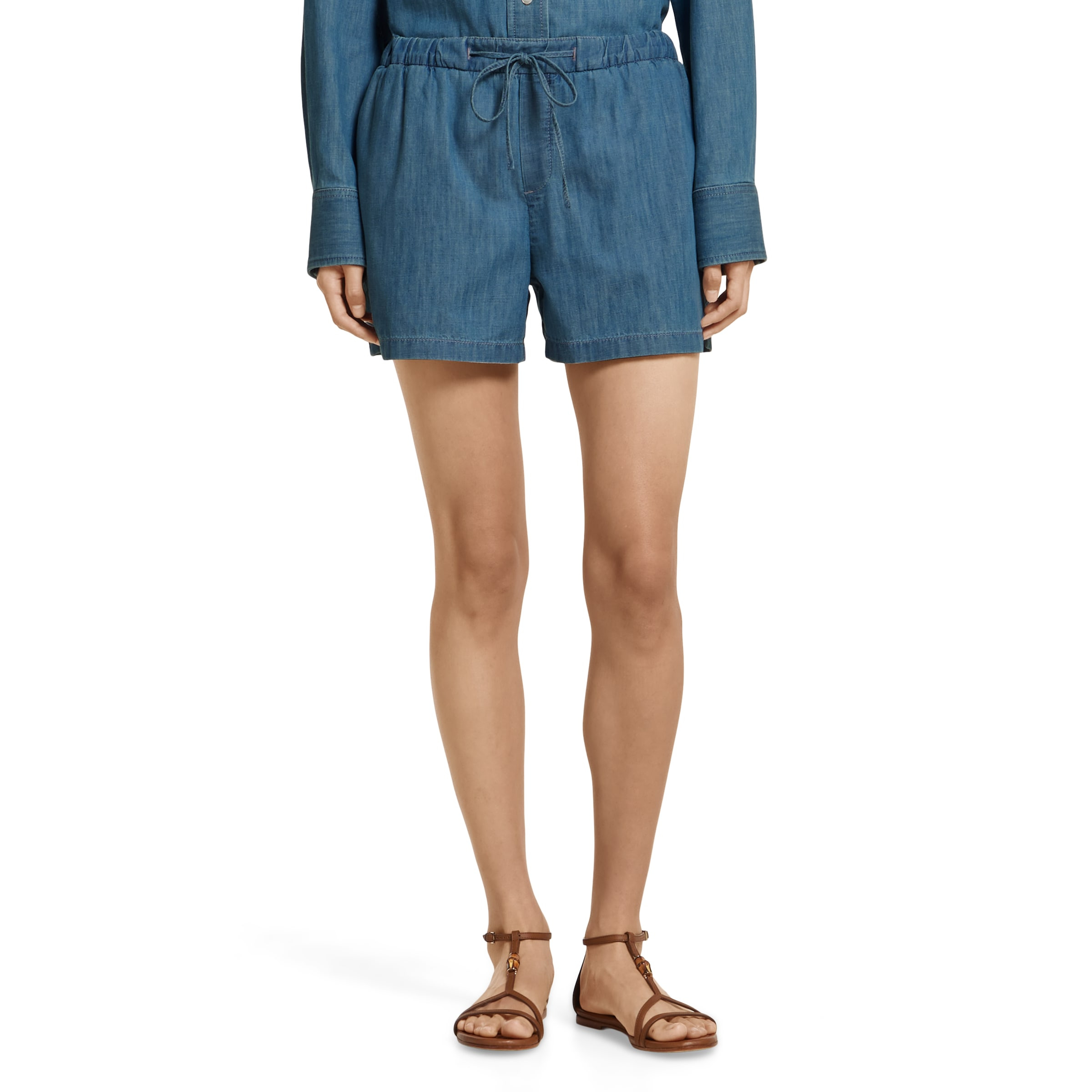 Denim shorts with Horsebit - 3