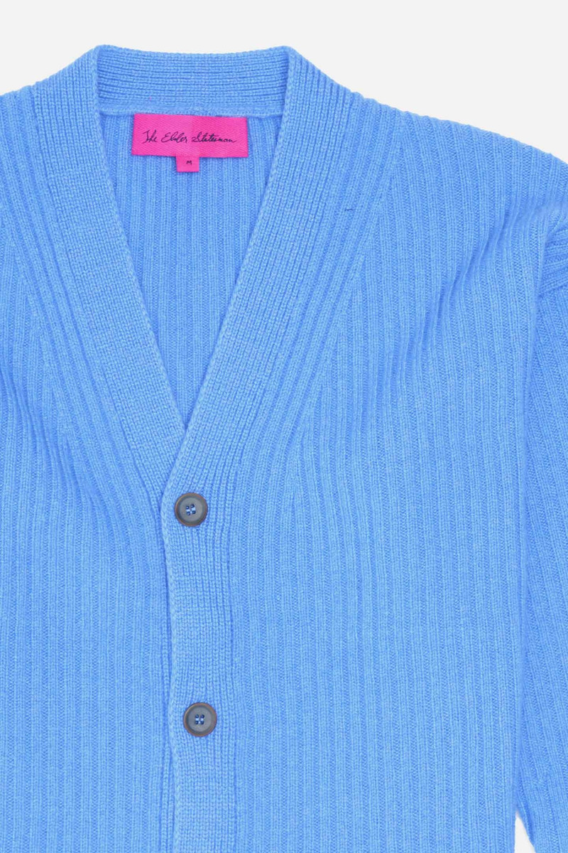 The Elder Statesman SPLICED RIB CARDIGAN outlook