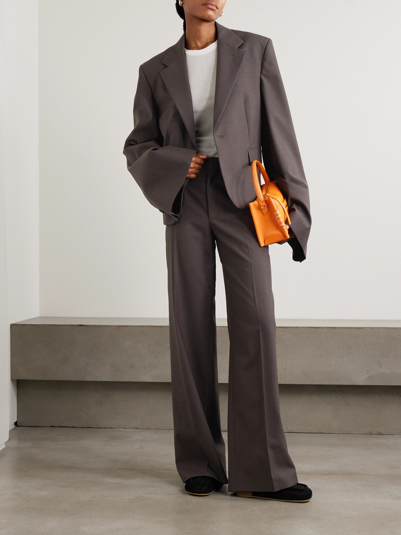 JW Anderson Grain De Poudre Wool Wide-leg Pants outlook