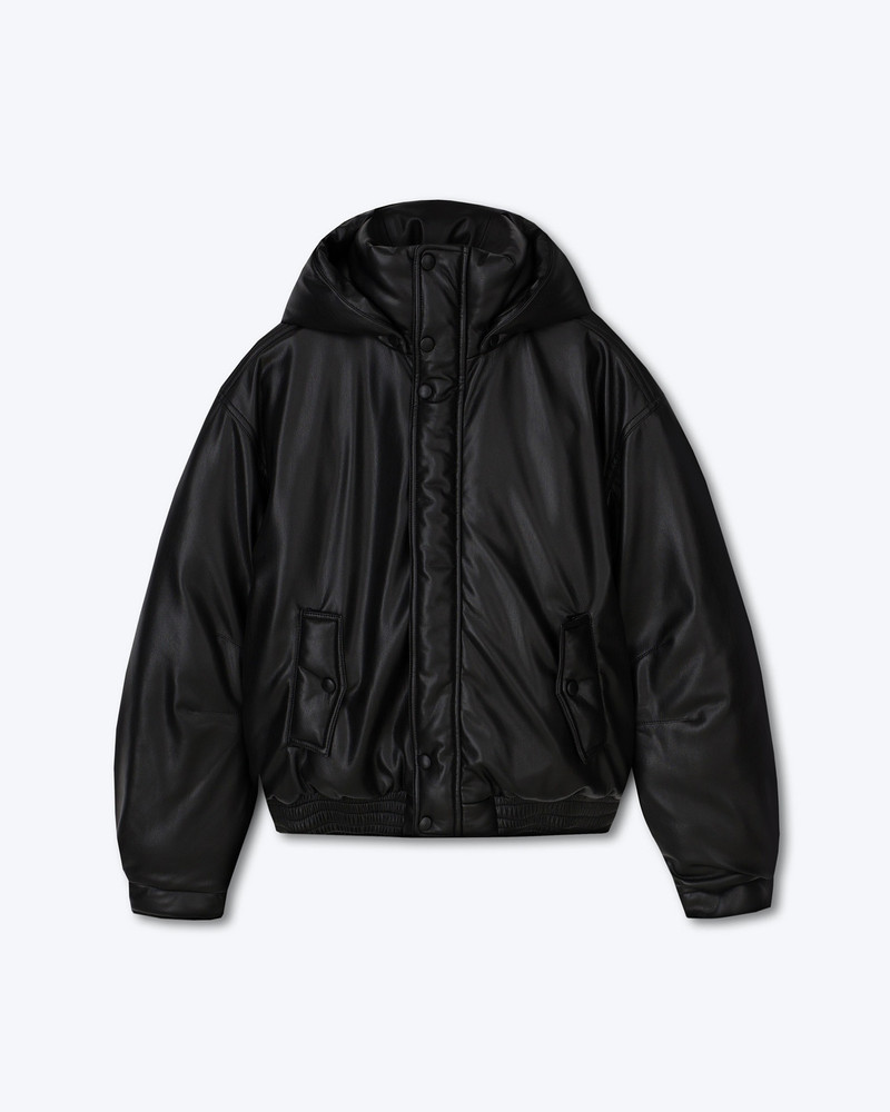DUY - OKOBOR™ alt-leather padded bomber - Black 1