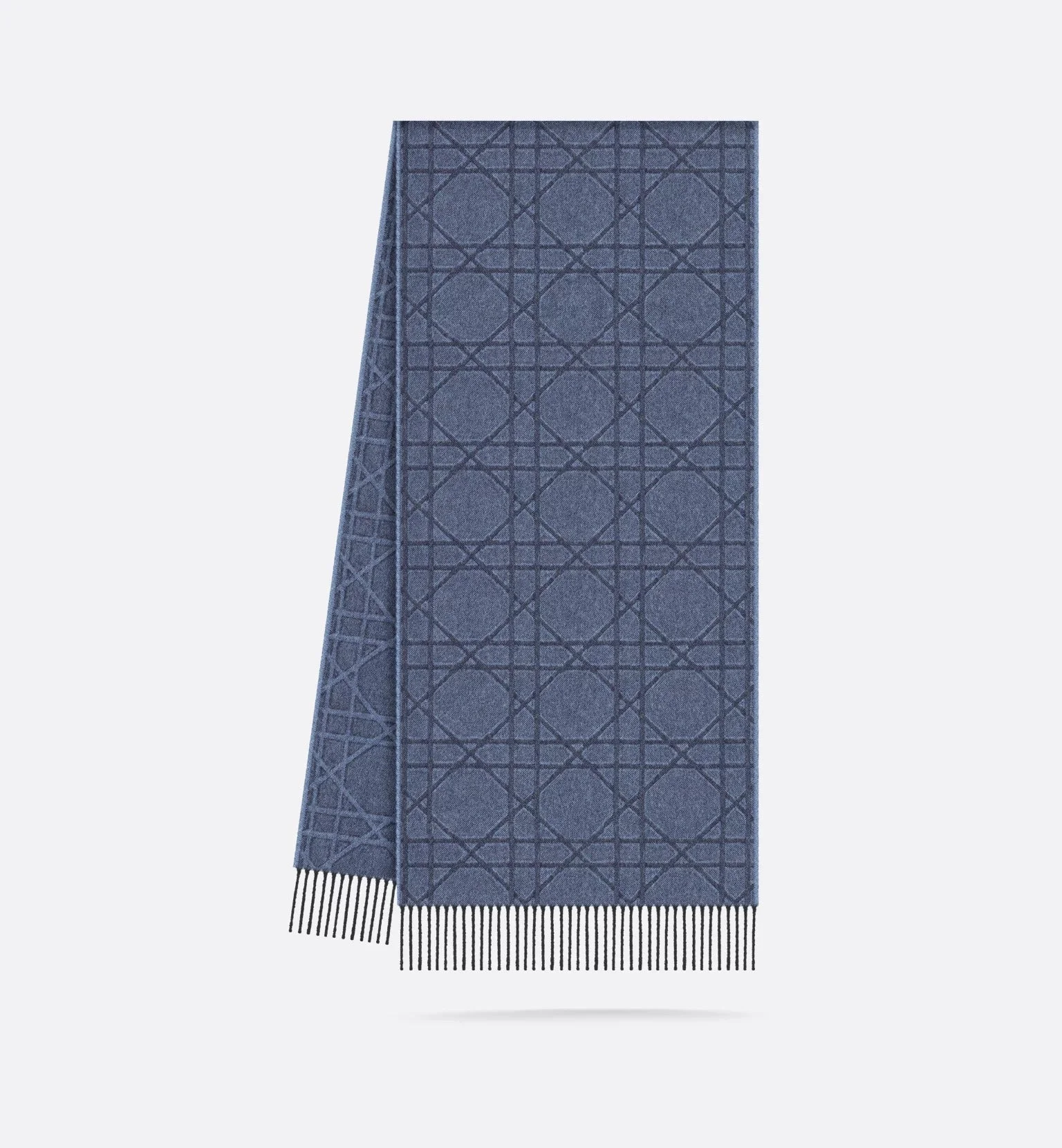 Dior "cannage" Scarf In Cashmere And Wool - 1