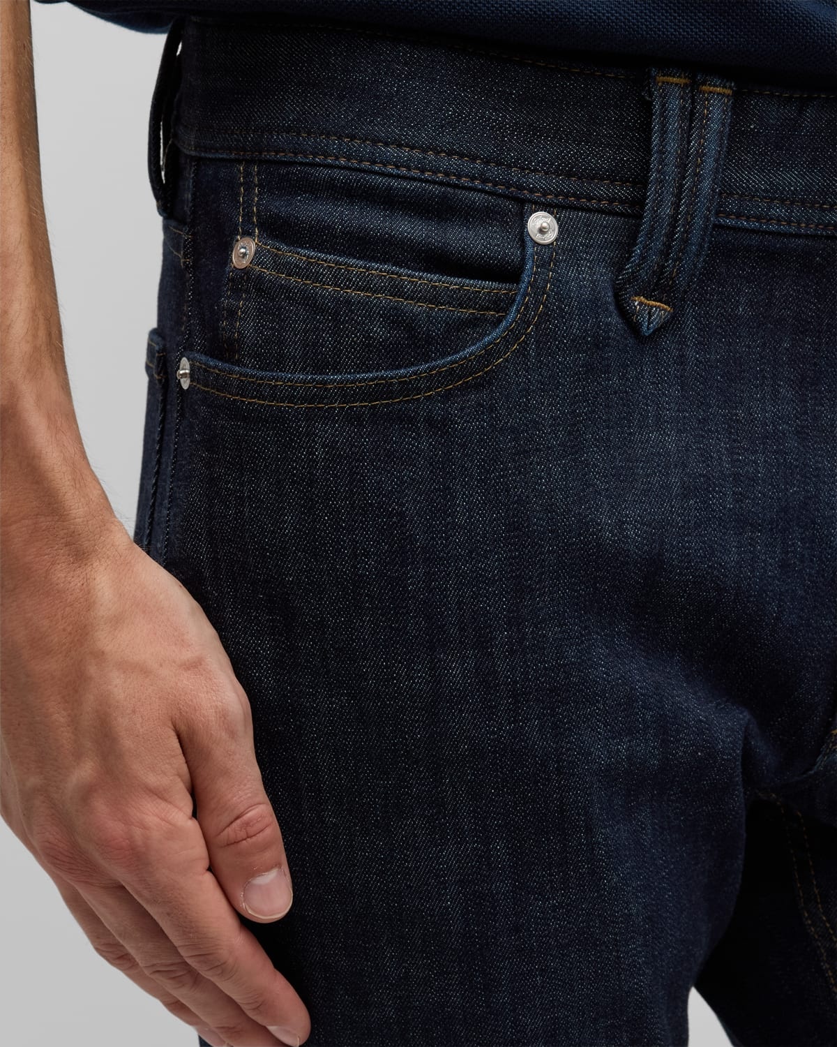 Men's Dark Wash Straight-Leg Jeans - 5