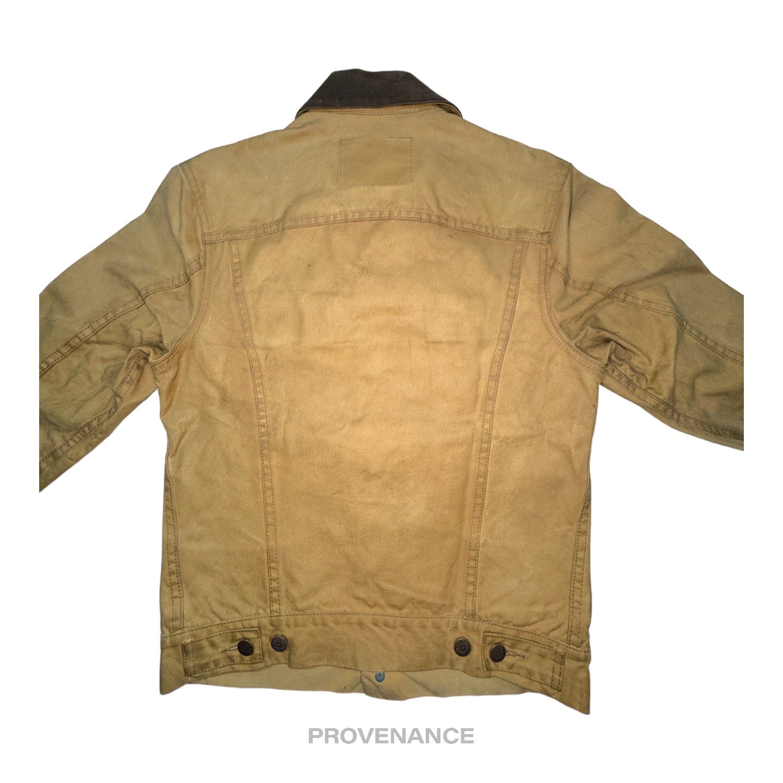 Levis x Filson - Levis x Filson Trucker Jacket - Tan Waxed Tin Cloth S - 4