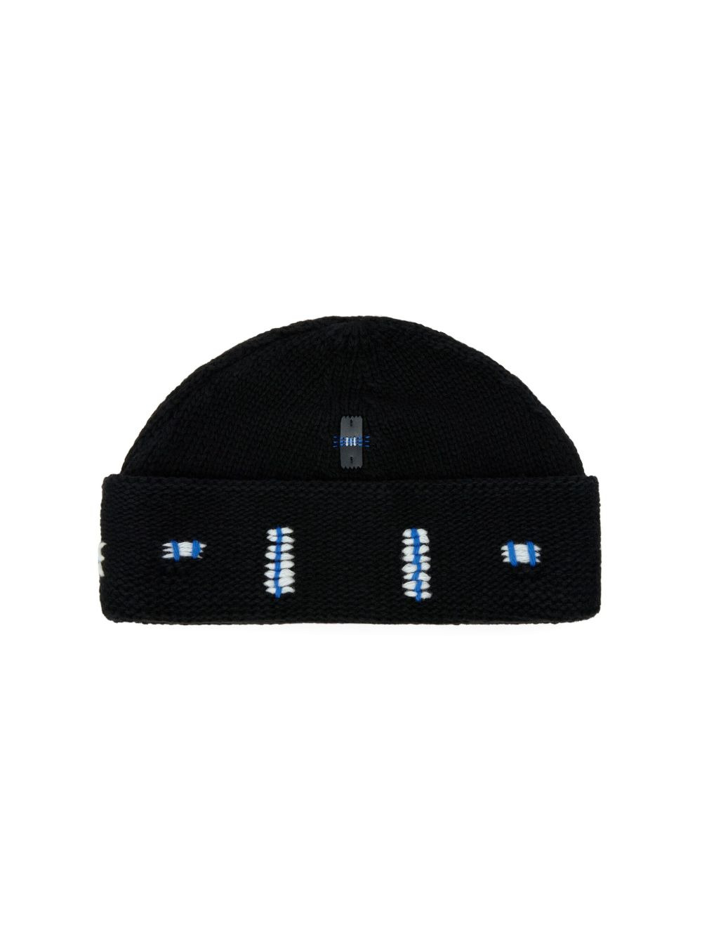 handmade-embroidery beanie hat - 2