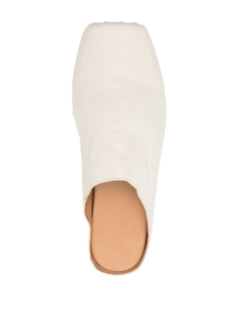 square-toe leather slippers 4