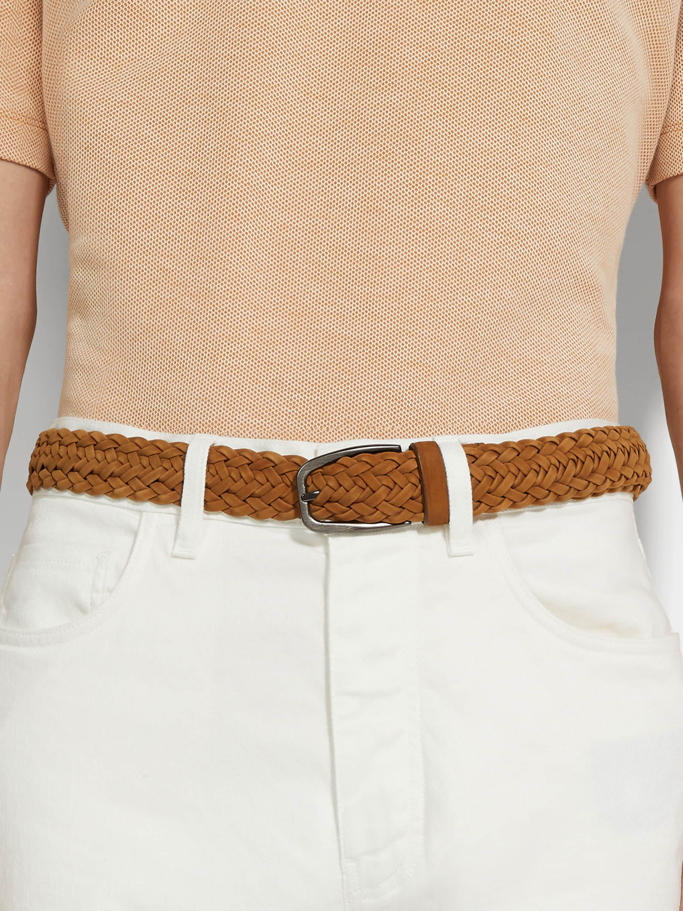 DARK FOLIAGE LEATHER BELT - 3