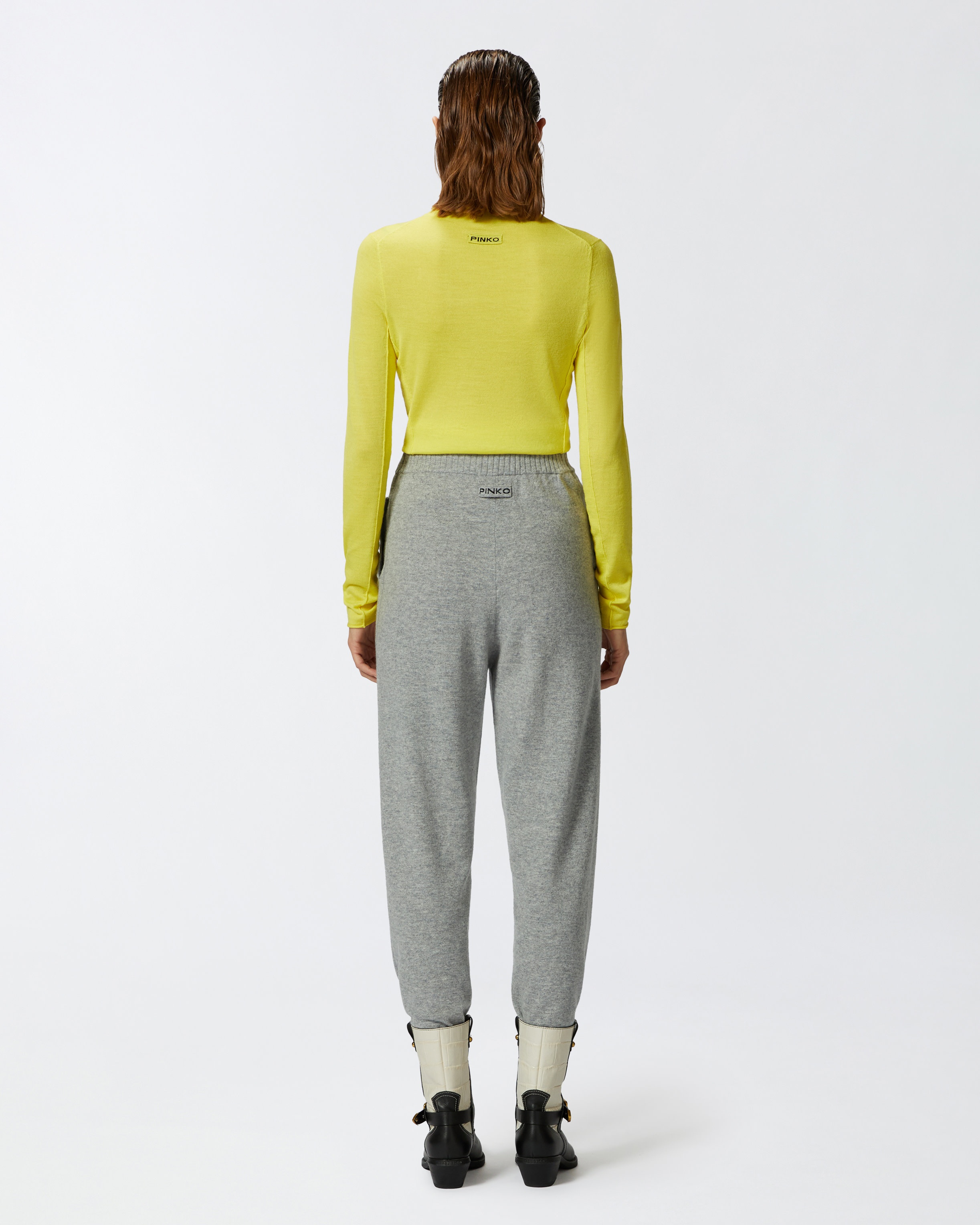 KNIT CASHMERE-BLEND JOGGERS - 4