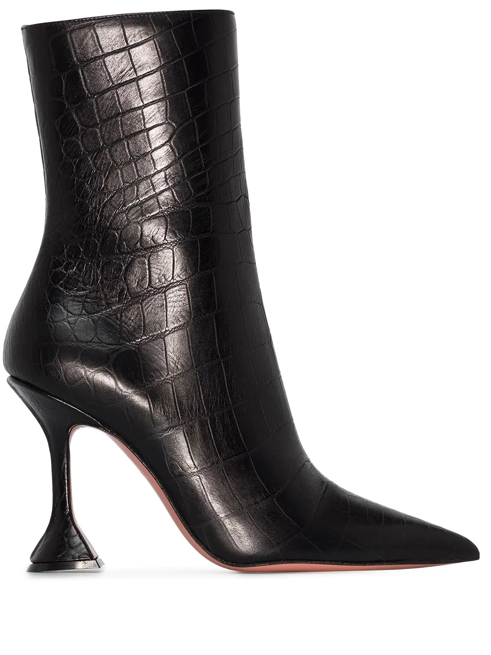 Giorgia 95mm crocodile-embossed boots - 1