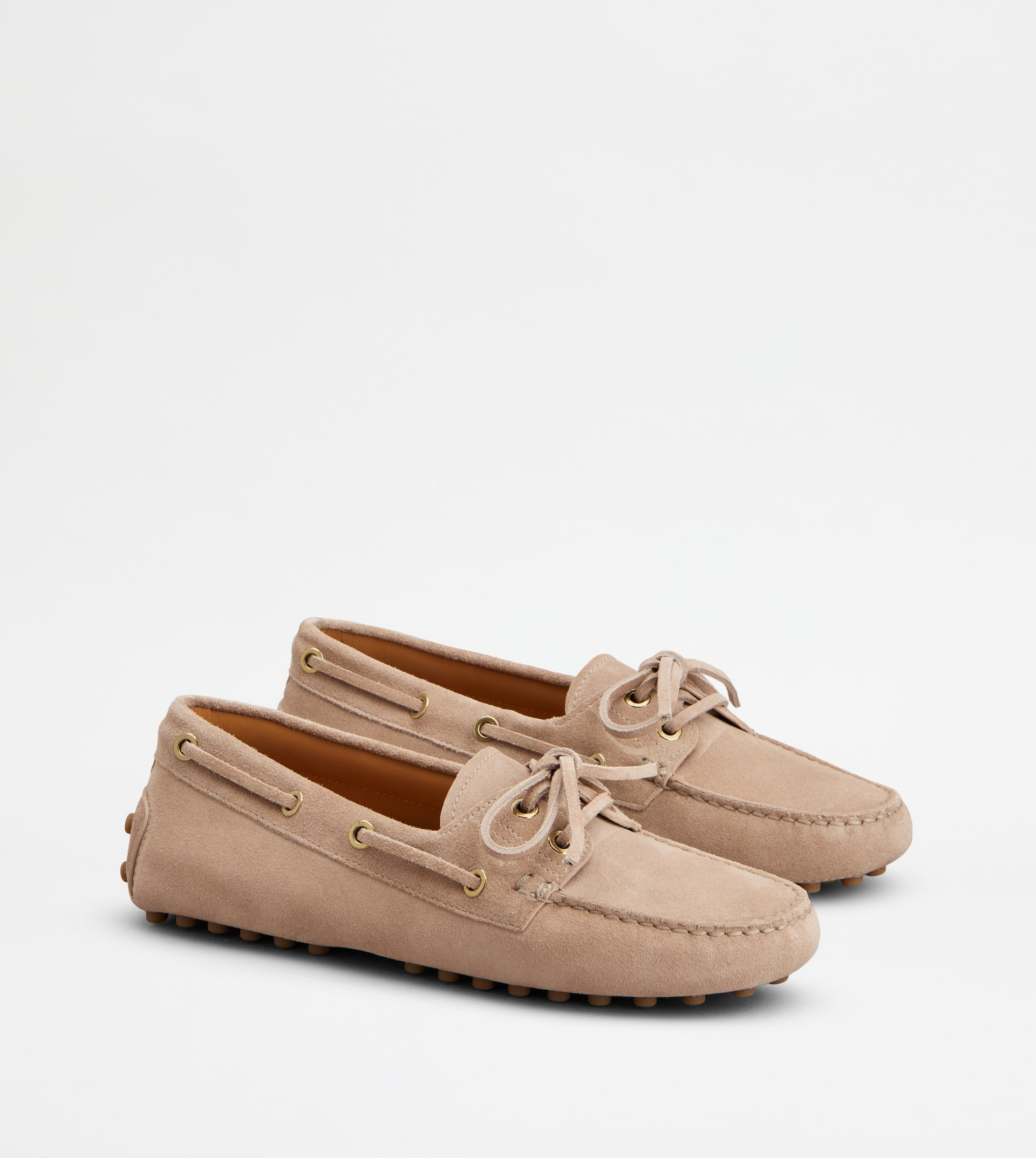 BOAT GOMMINO IN SUEDE - PINK - 2