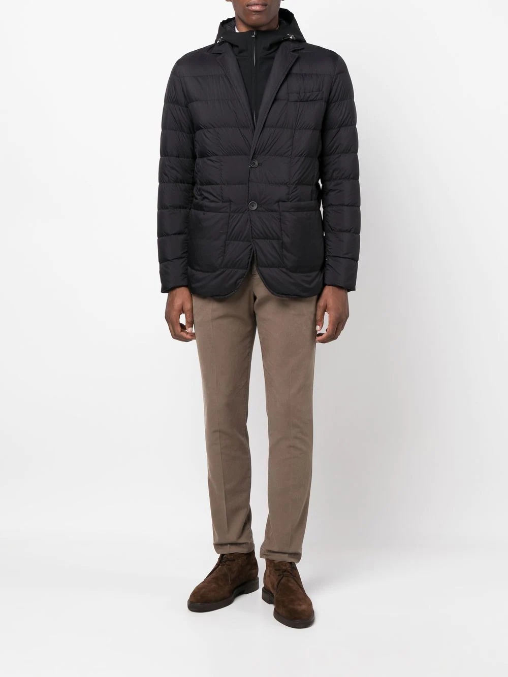 button-down padded jacket - 2