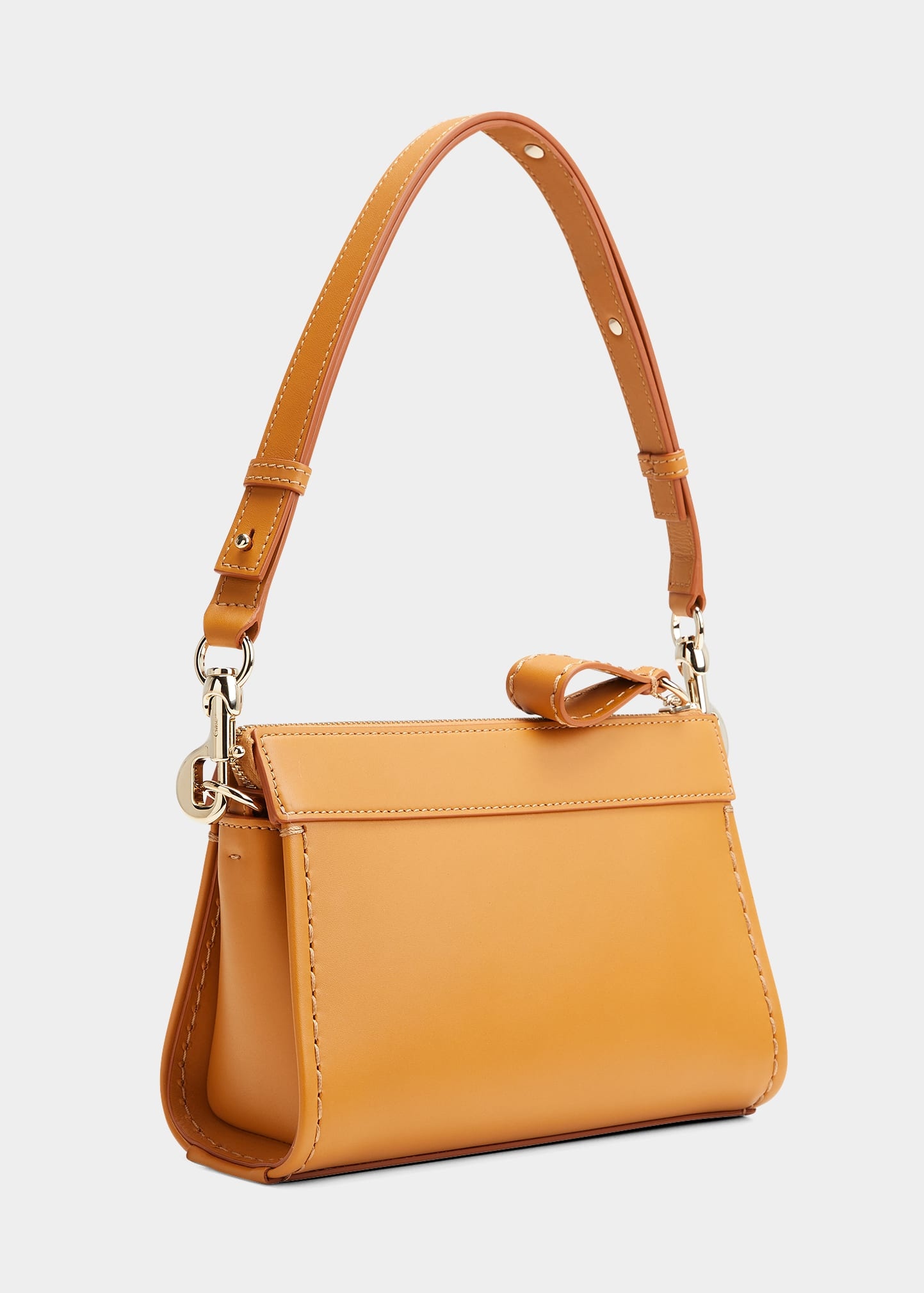 Edith Zip Leather Shoulder Bag - 3