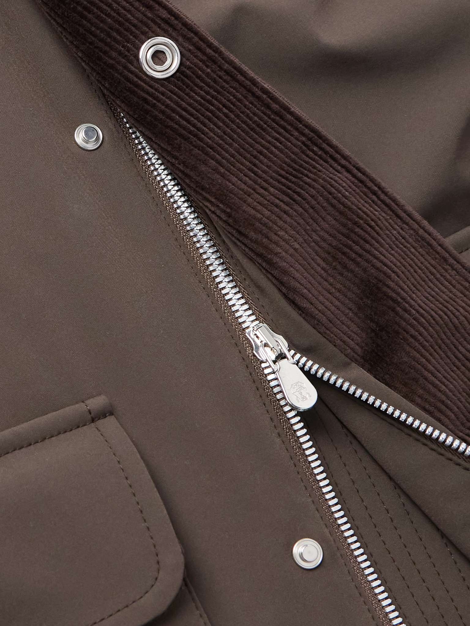 Cotton-Blend Corduroy-Trimmed Shell Field Jacket - 5