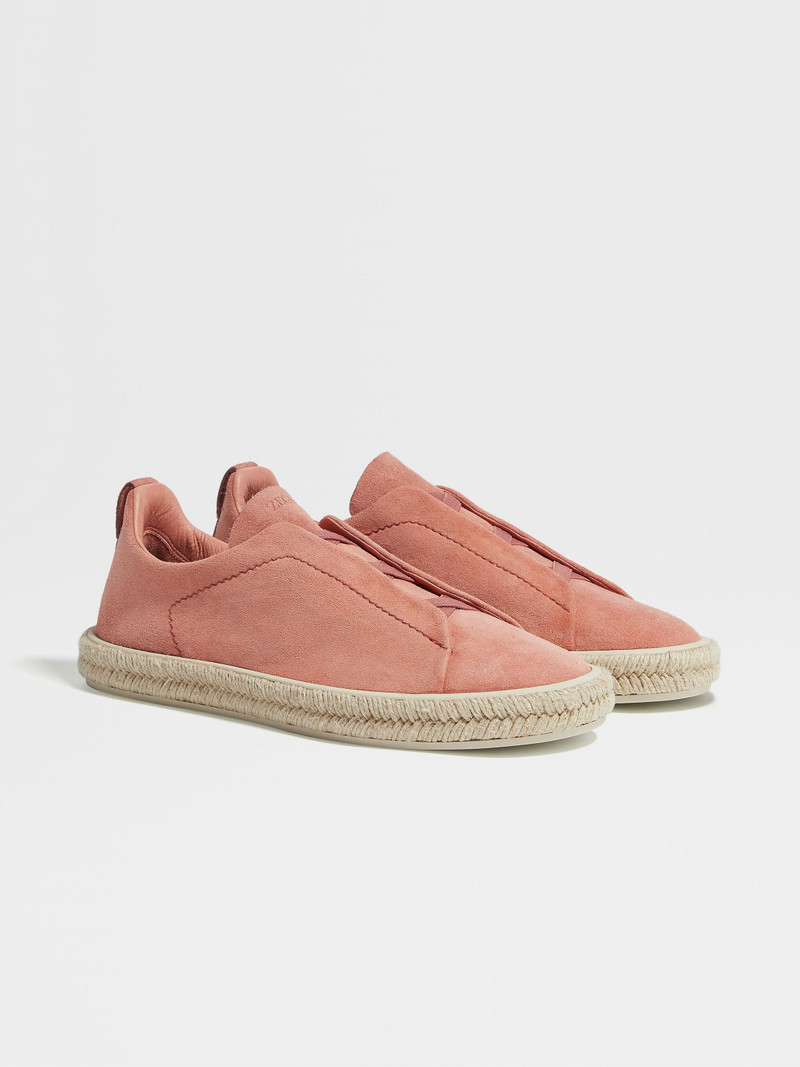 DUST PINK DEERSKIN TRIPLE STITCH™ ESPADRILLES 1