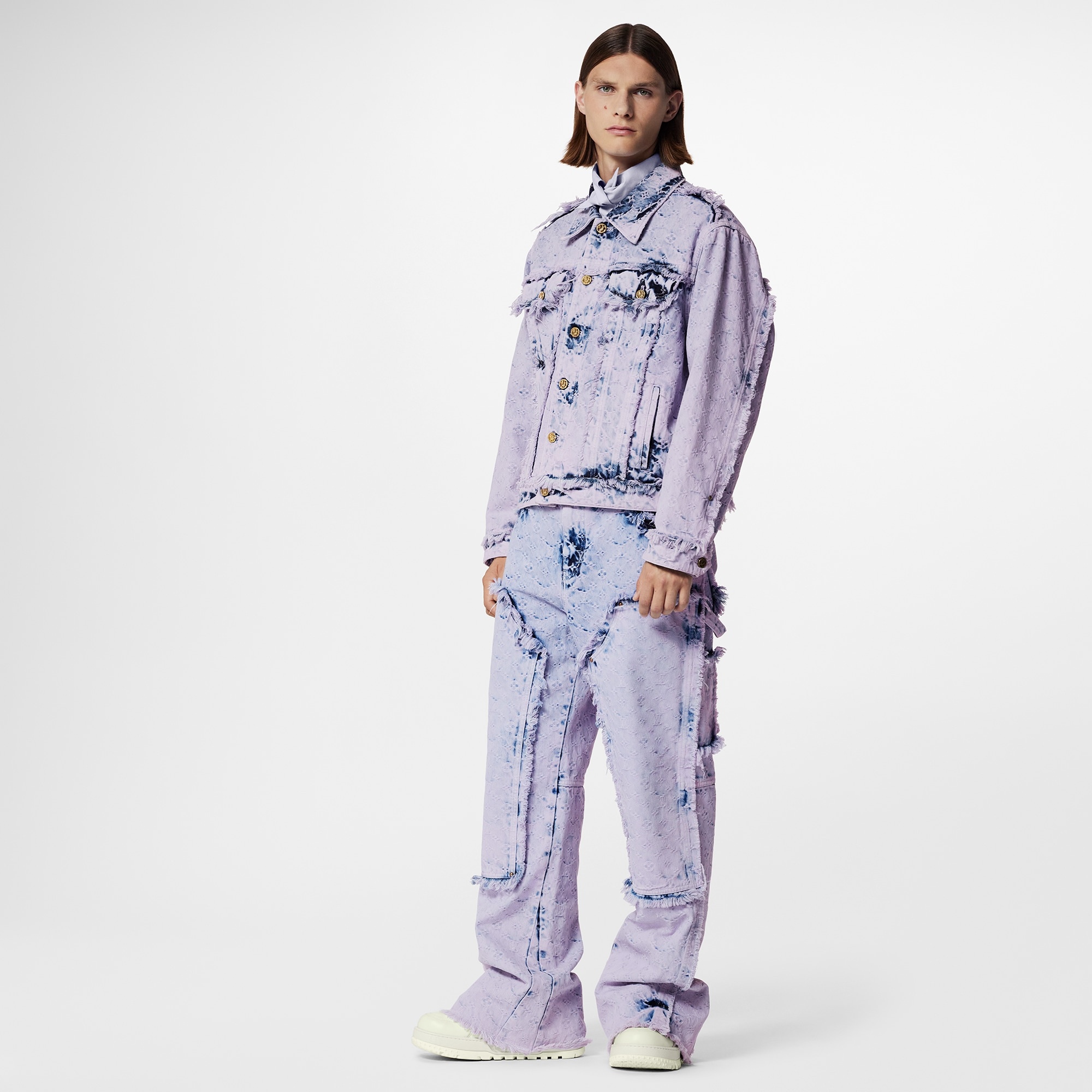 Fringed Monogram Boyhood Denim Jacket - 2