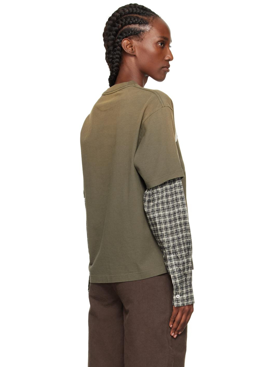 Khaki Layered Logo T-shirt - 3