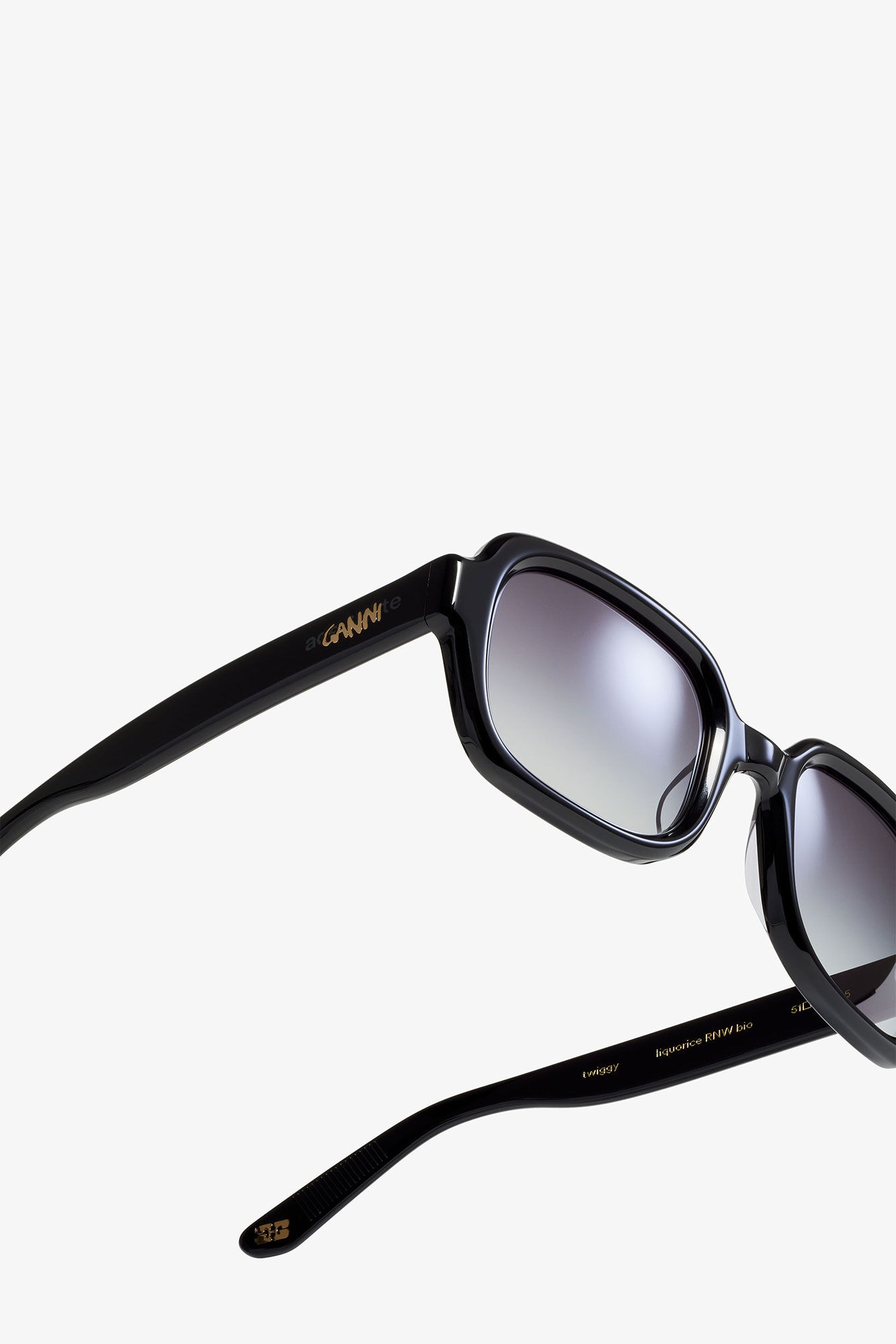 GANNI X ACE & TATE BLACK TWIGGY SUNGLASSES - 4