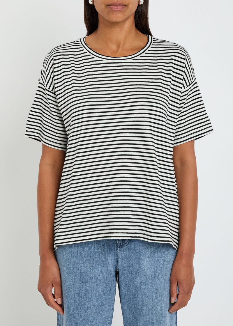 EILEEN FISHER Eileen Fisher Striped Cotton-knit T-shirt outlook