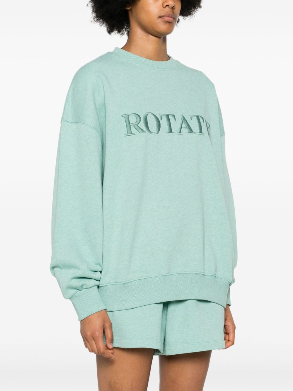 logo-embroidered sweatshirt - 3